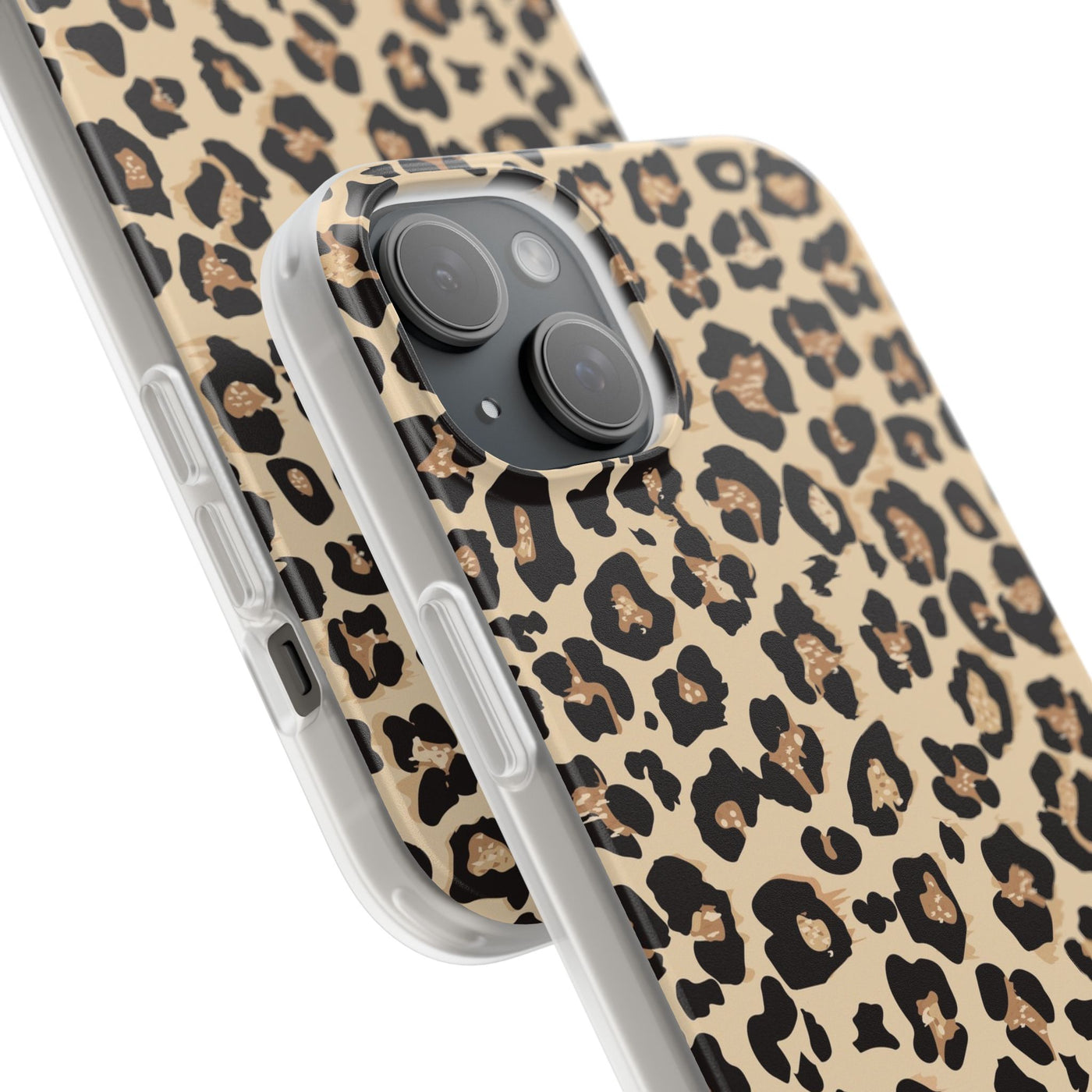 Leopard Print Flexi Phone Case - Leah Tecx Design