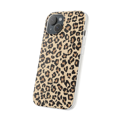 Leopard Print Flexi Phone Case - Leah Tecx Design