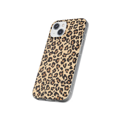 Leopard Print Flexi Phone Case - Leah Tecx Design