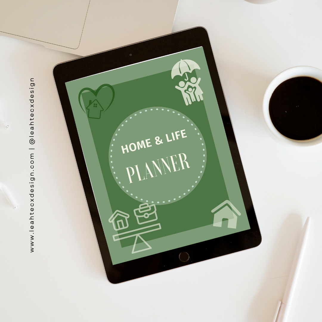 home and life planner - Leah Tecx Design
