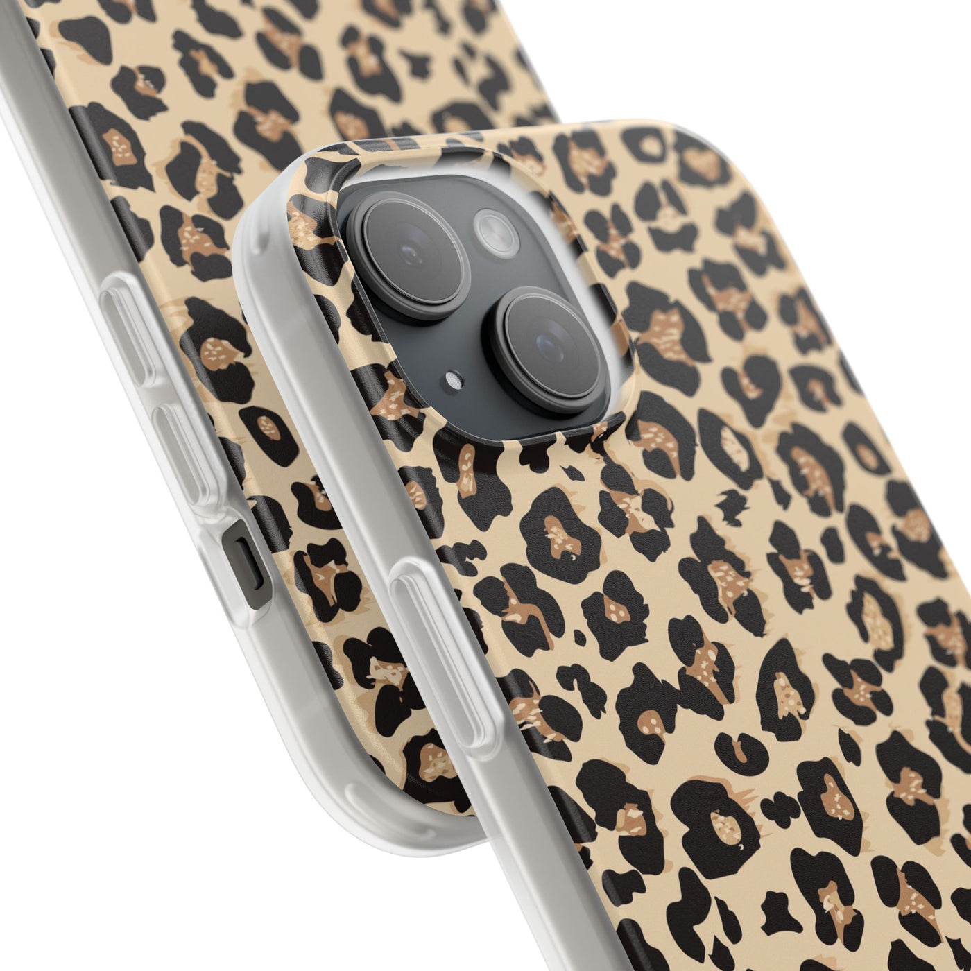 Leopard Print Flexi Phone Case - Leah Tecx Design