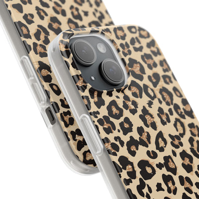 Leopard Print Flexi Phone Case - Leah Tecx Design