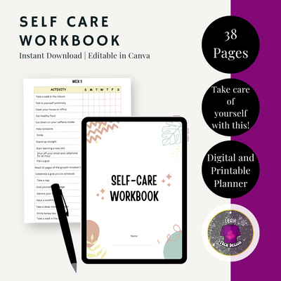 self care planner printable - Leah Tecx Design