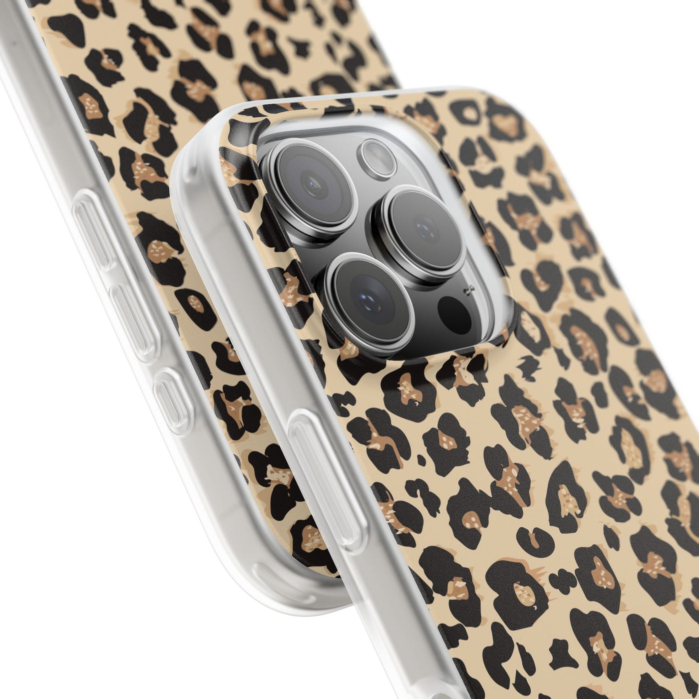 Leopard Print Flexi Phone Case - Leah Tecx Design