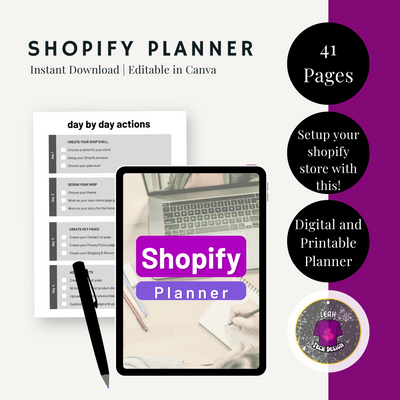 shopify planner - Leah Tecx Design