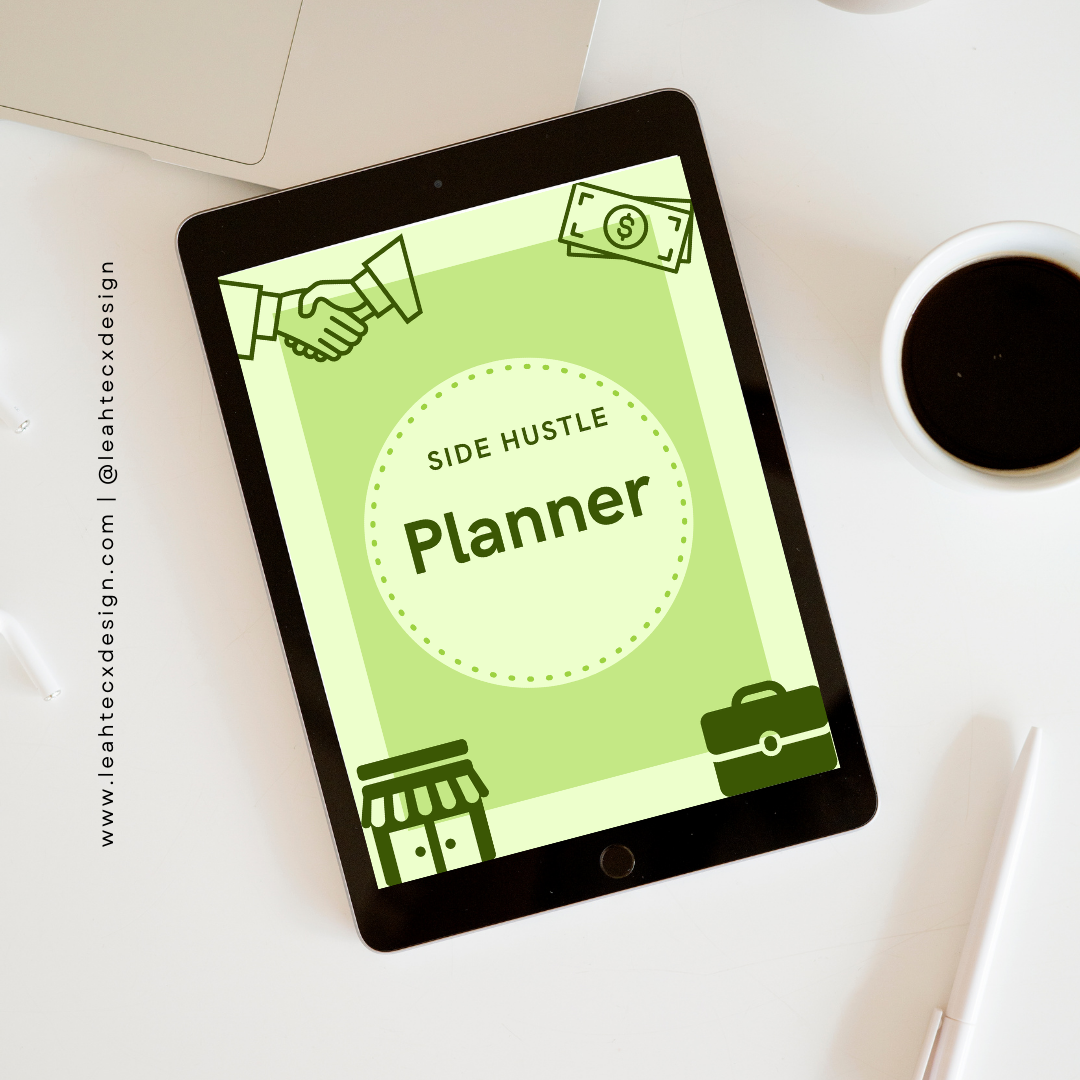 side hustle planner - Leah Tecx Design