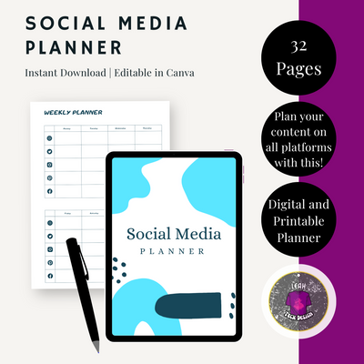 social media planner - Leah Tecx Design