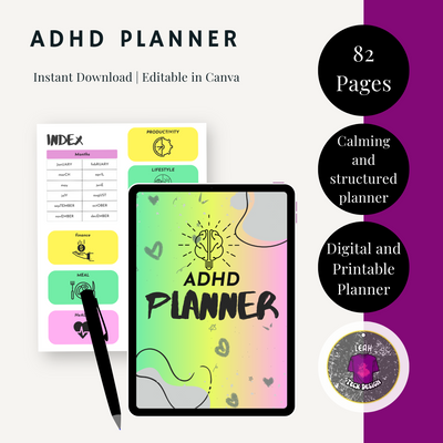 ADHD planner - Leah Tecx Design