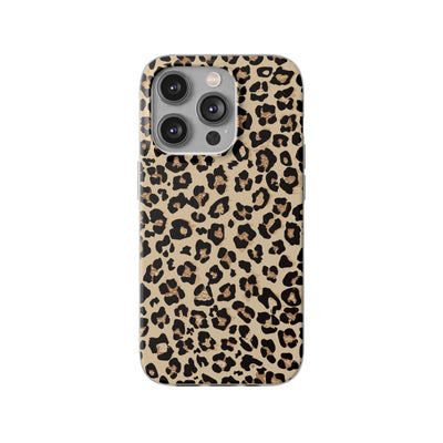 Leopard Print Flexi Phone Case - Leah Tecx Design