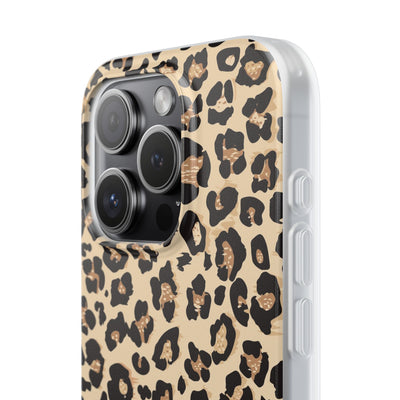 Leopard Print Flexi Phone Case - Leah Tecx Design