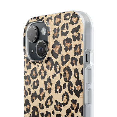 Leopard Print Flexi Phone Case - Leah Tecx Design