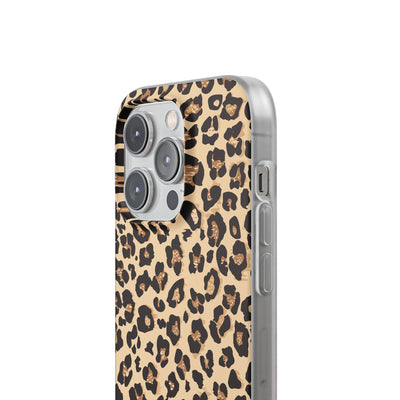 Leopard Print Flexi Phone Case - Leah Tecx Design