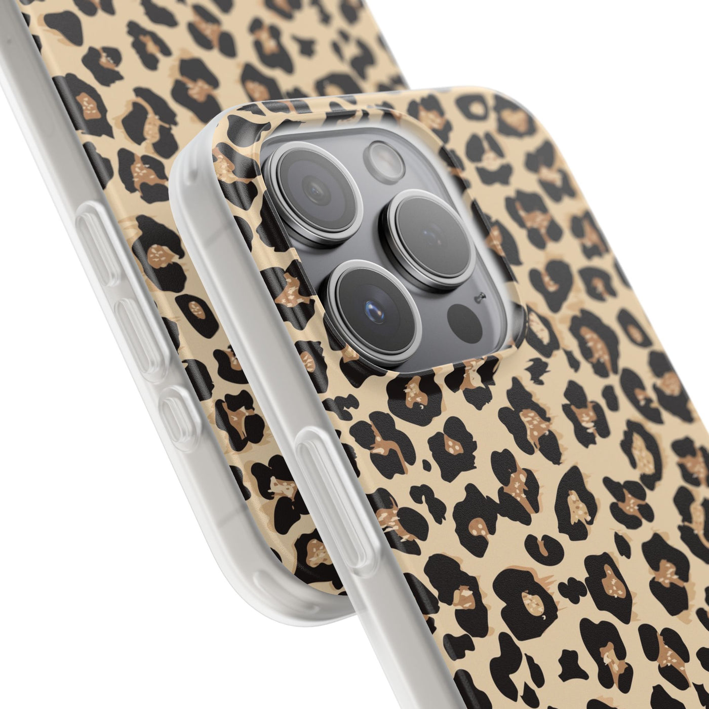 Leopard Print Flexi Phone Case - Leah Tecx Design
