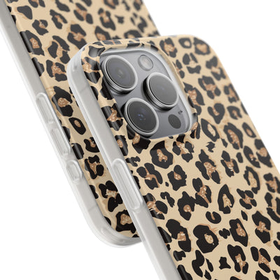Leopard Print Flexi Phone Case - Leah Tecx Design