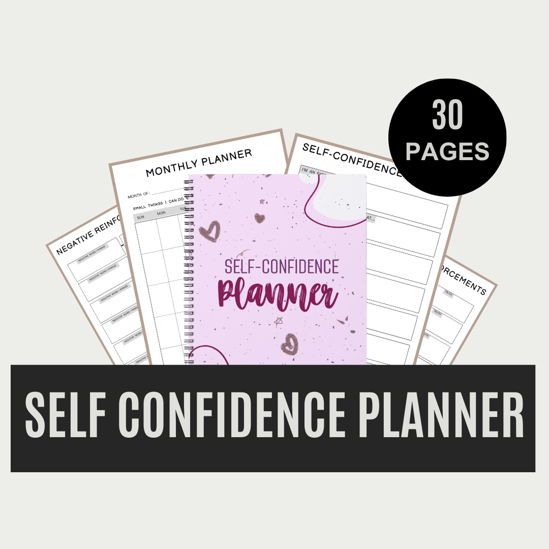 self confidence planner - Leah Tecx Design