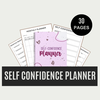 self confidence planner - Leah Tecx Design