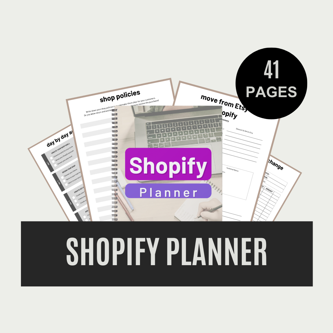 shopify planner - Leah Tecx Design