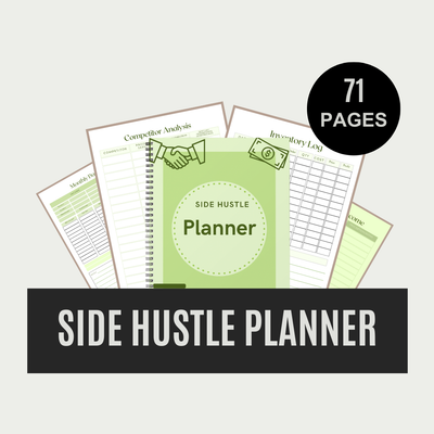 side hustle planner - Leah Tecx Design
