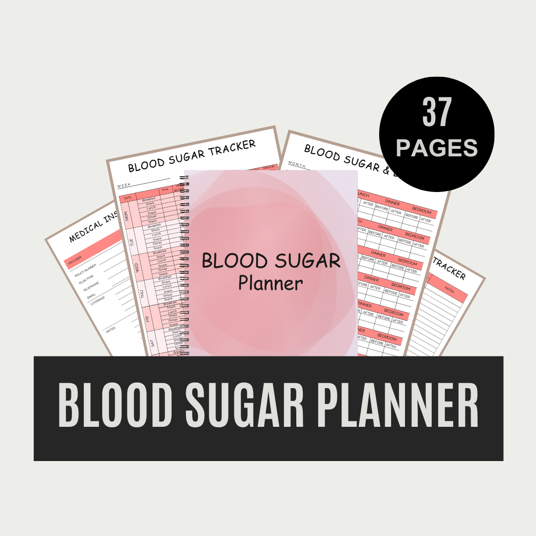 blood sugar planner - Leah Tecx Design
