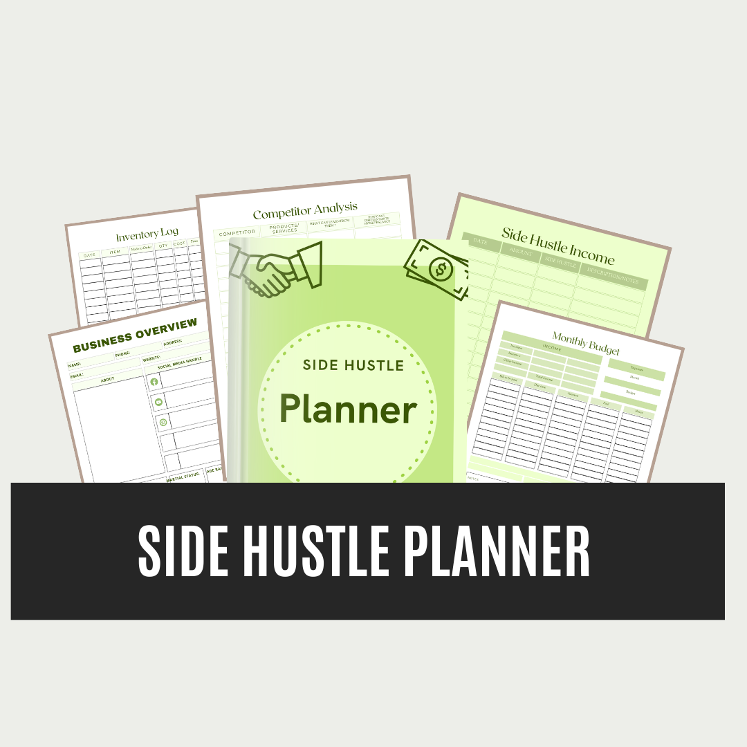 side hustle planner - Leah Tecx Design