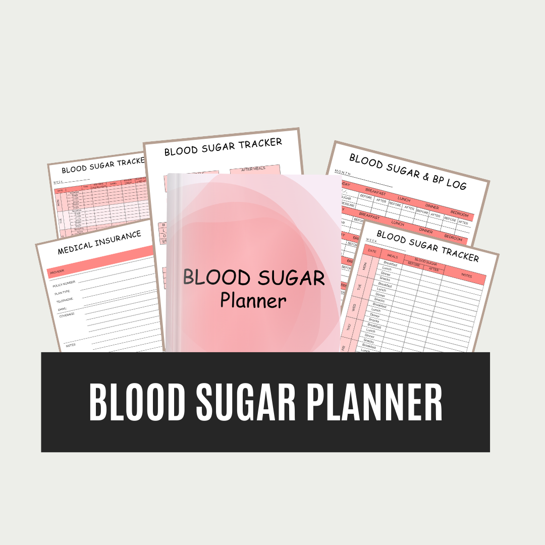 blood sugar planner - Leah Tecx Design