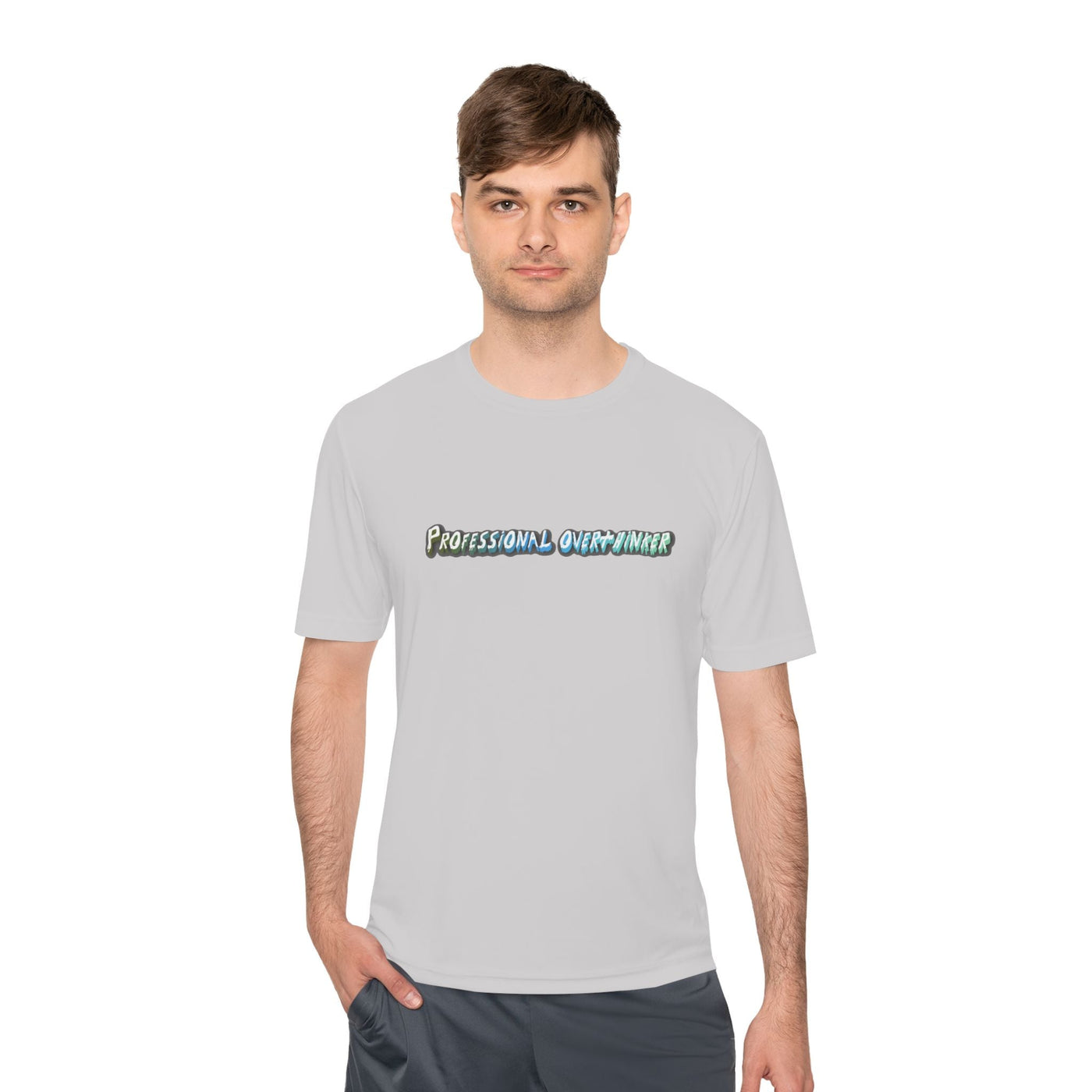 Overthinker's Active Tee: Play hard, Think harder! T-Shirt- Leah Tecx Design