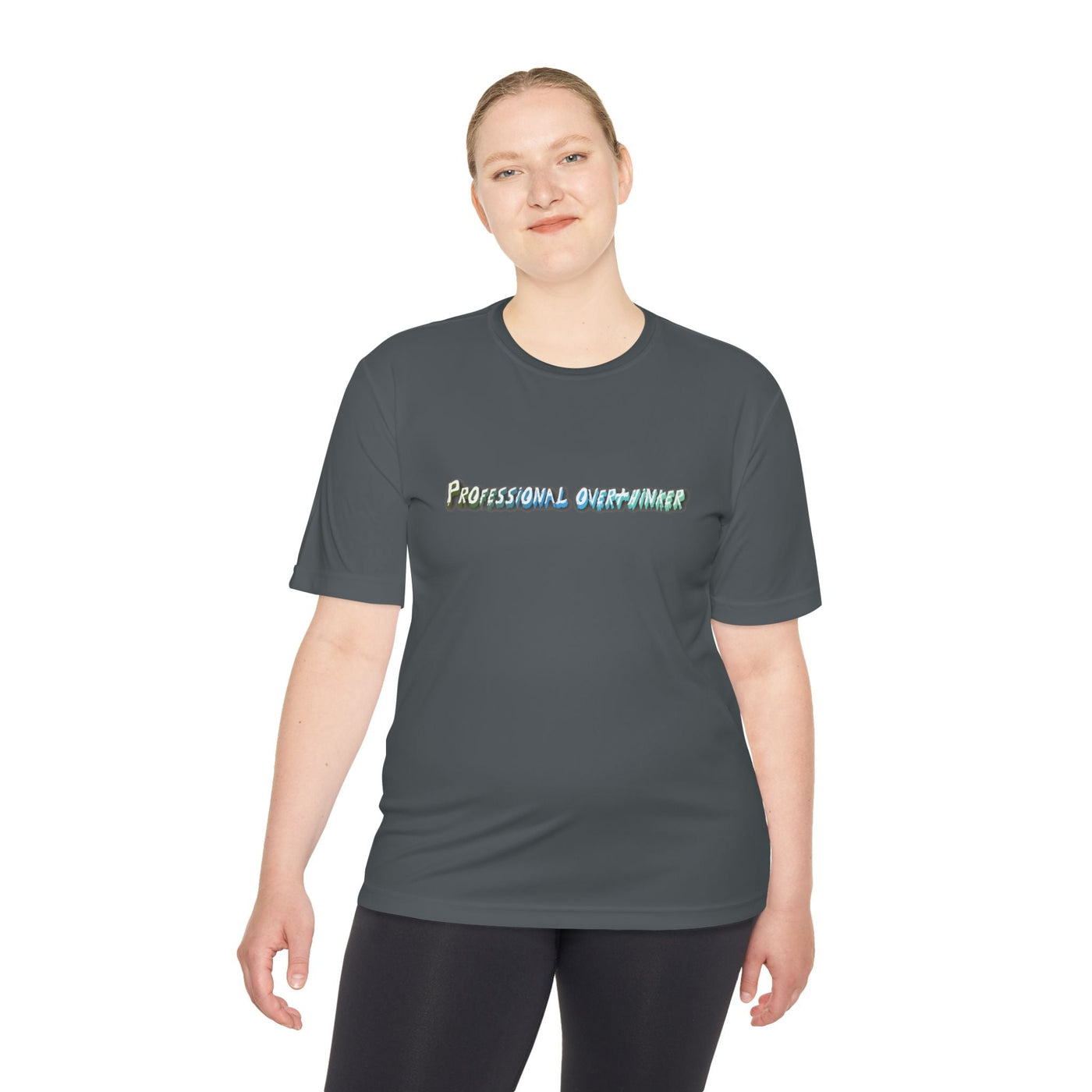Overthinker's Active Tee: Play hard, Think harder! T-Shirt- Leah Tecx Design