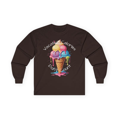 Cool Ice Cream Long Sleeve Tee - Perfect Gift for Ice Cream Lovers! Long-sleeve- Leah Tecx Design