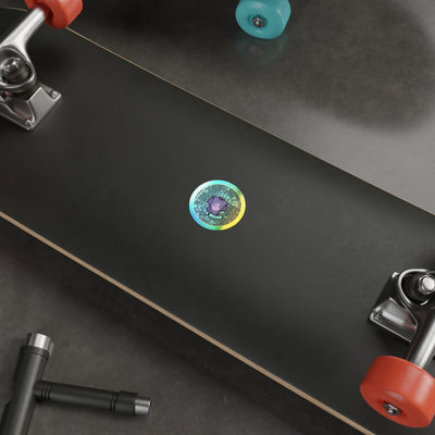 Rainbow Effect Custom Holographic Vinyl Stickers Paper products- Leah Tecx Design