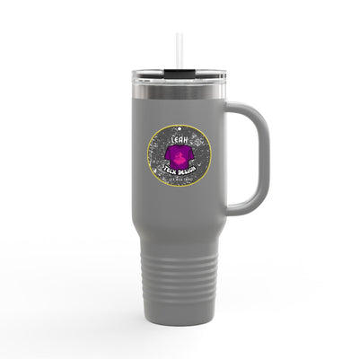 Adventure-Ready 40oz Insulated Travel Mug with Straw & Lid Mug- Leah Tecx Design