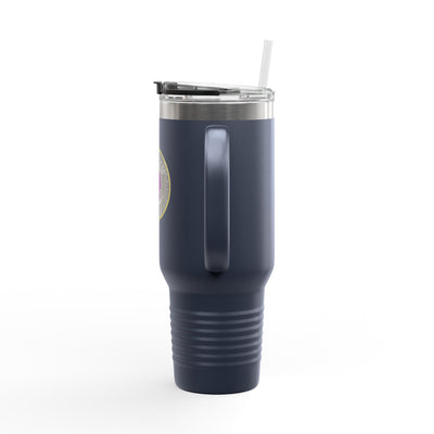 Adventure-Ready 40oz Insulated Travel Mug with Straw & Lid Mug- Leah Tecx Design