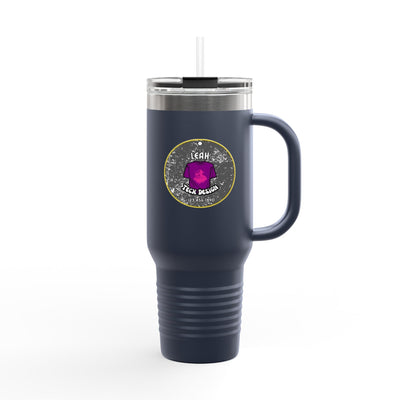 Adventure-Ready 40oz Insulated Travel Mug with Straw & Lid Mug- Leah Tecx Design