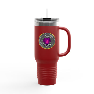 Adventure-Ready 40oz Insulated Travel Mug with Straw & Lid Mug- Leah Tecx Design