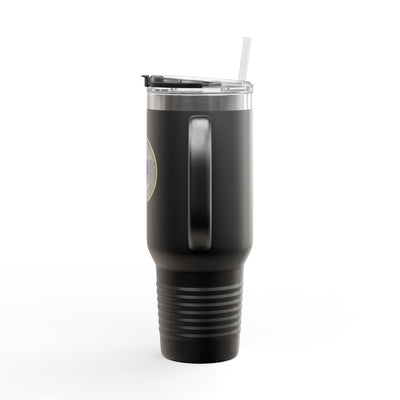 Adventure-Ready 40oz Insulated Travel Mug with Straw & Lid Mug- Leah Tecx Design