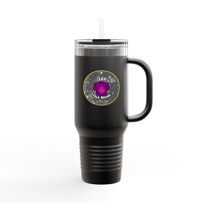 Adventure-Ready 40oz Insulated Travel Mug with Straw & Lid Mug- Leah Tecx Design
