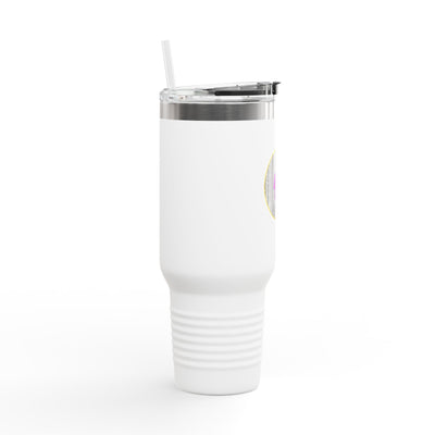 Adventure-Ready 40oz Insulated Travel Mug with Straw & Lid Mug- Leah Tecx Design