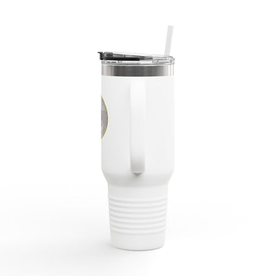 Adventure-Ready 40oz Insulated Travel Mug with Straw & Lid Mug- Leah Tecx Design