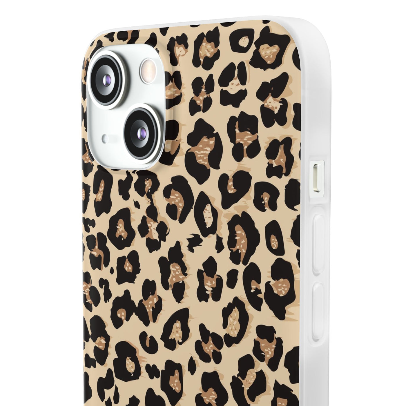 Leopard Print Flexi Case, Phone Cover, Stylish Mobile Protector, Trendy Gift for Her Phone Case - Leah Tecx Design