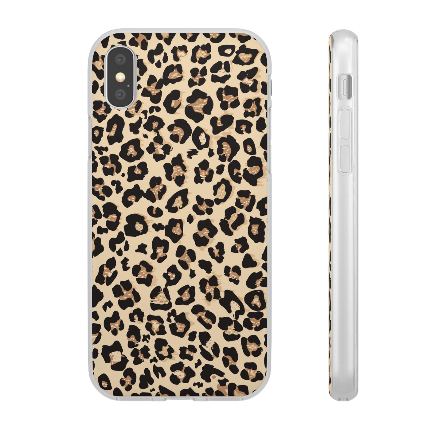 Leopard Print Flexi Phone Case - Leah Tecx Design