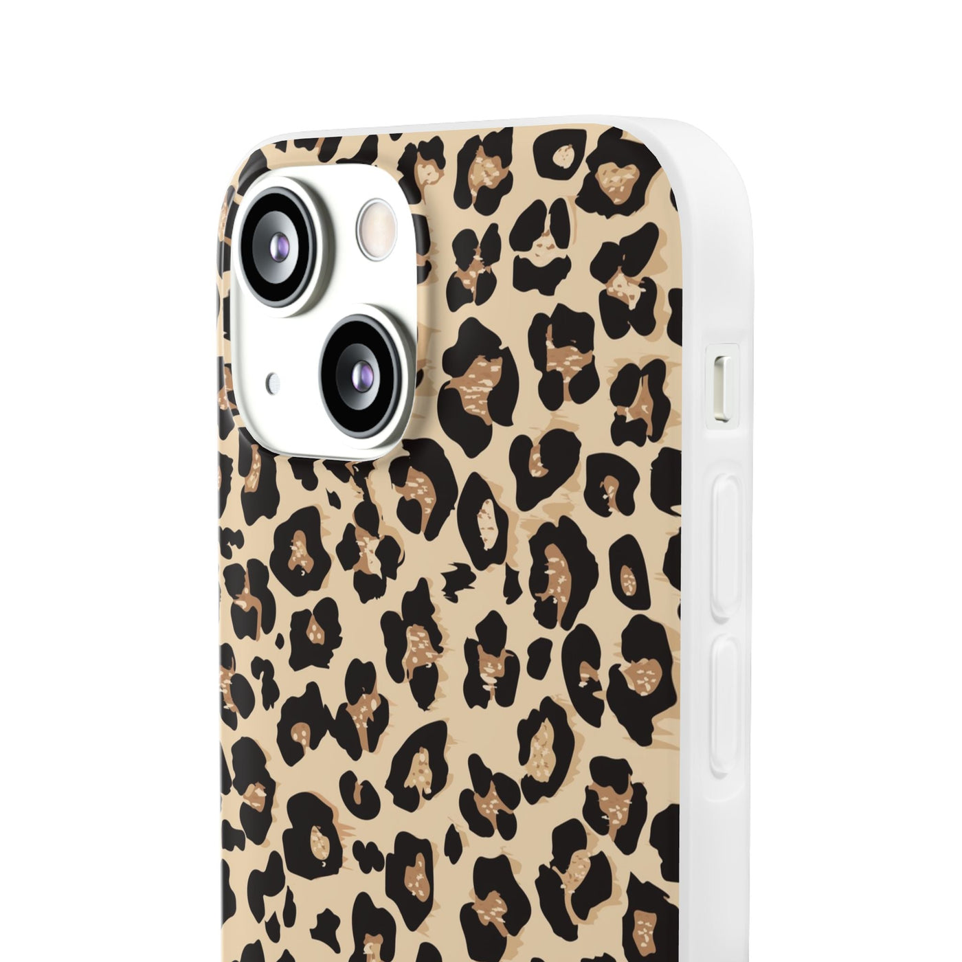 Leopard Print Flexi Case, Phone Cover, Stylish Mobile Protector, Trendy Gift for Her Phone Case - Leah Tecx Design