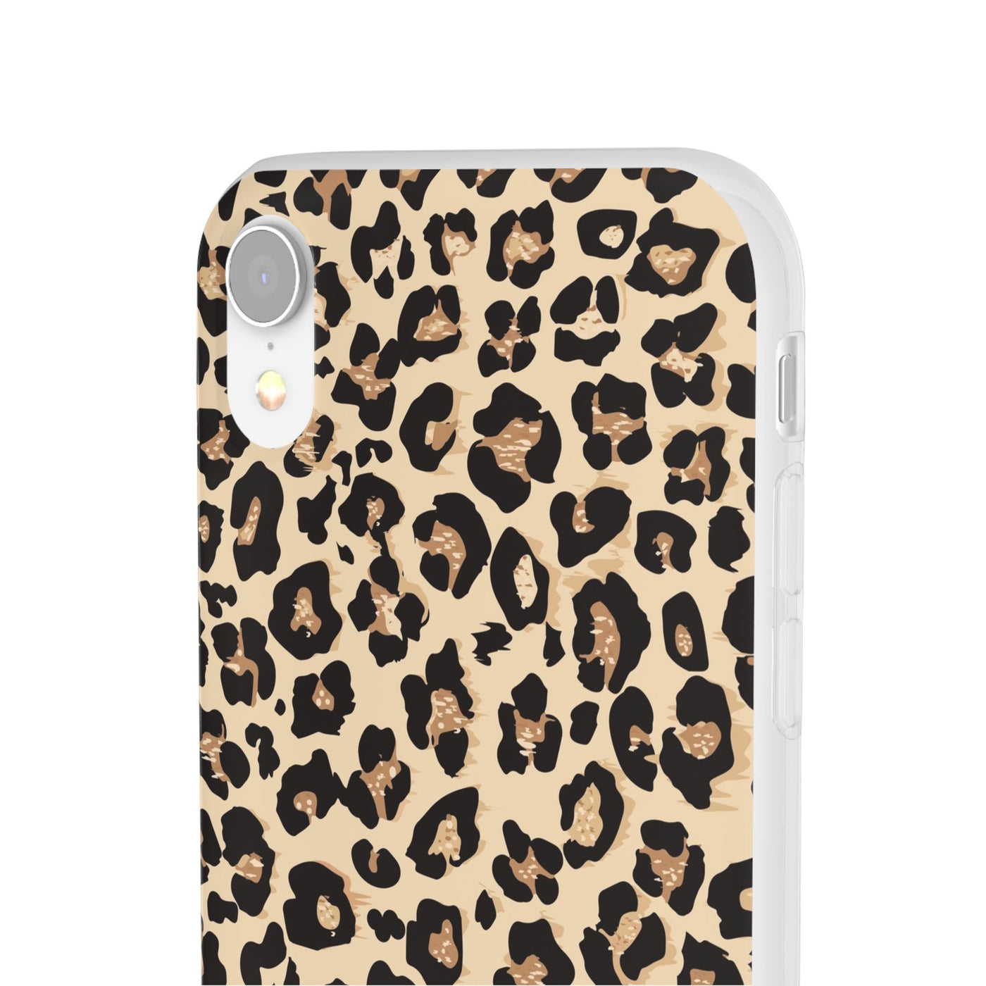 Leopard Print Flexi Case, Phone Cover, Stylish Mobile Protector, Trendy Gift for Her Phone Case - Leah Tecx Design