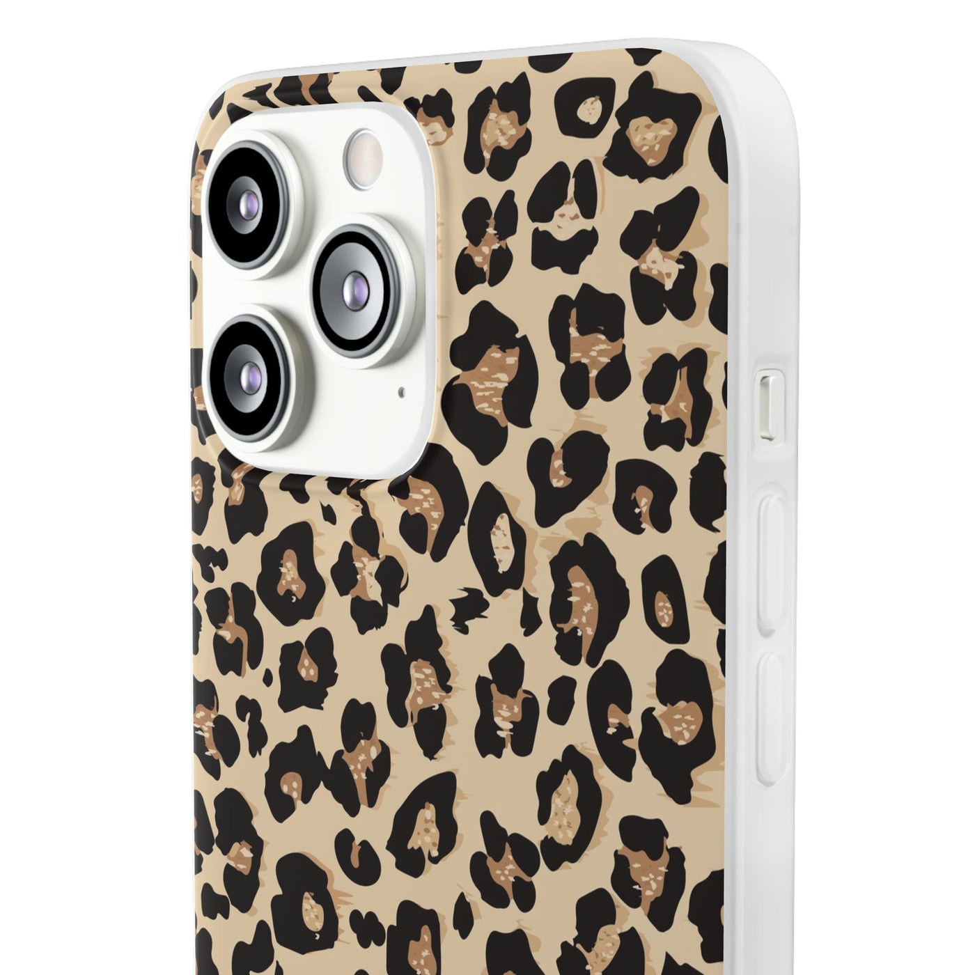 Leopard Print Flexi Case, Phone Cover, Stylish Mobile Protector, Trendy Gift for Her Phone Case - Leah Tecx Design