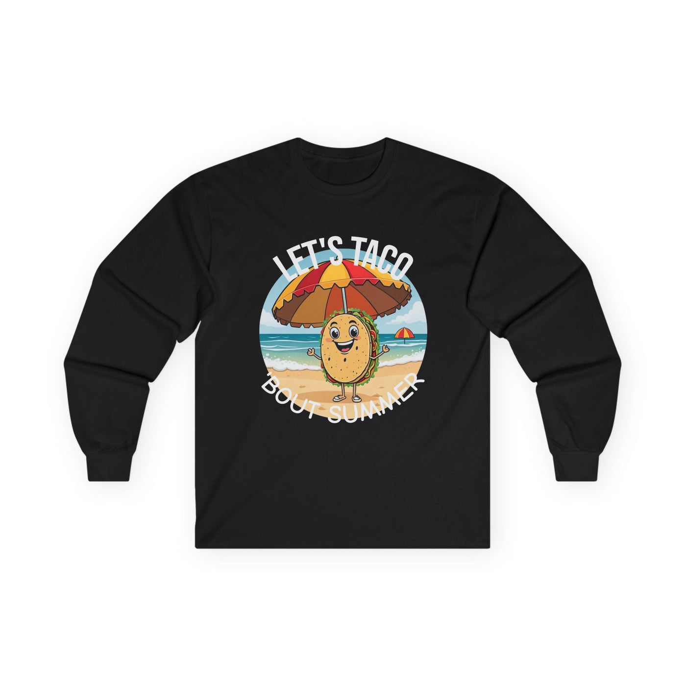 Summer Taco Long Sleeve Tee | Beachy Unisex Shirt Long-sleeve- Leah Tecx Design