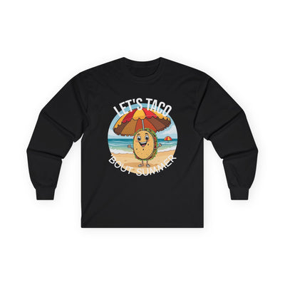 Summer Taco Long Sleeve Tee | Beachy Unisex Shirt Long-sleeve- Leah Tecx Design