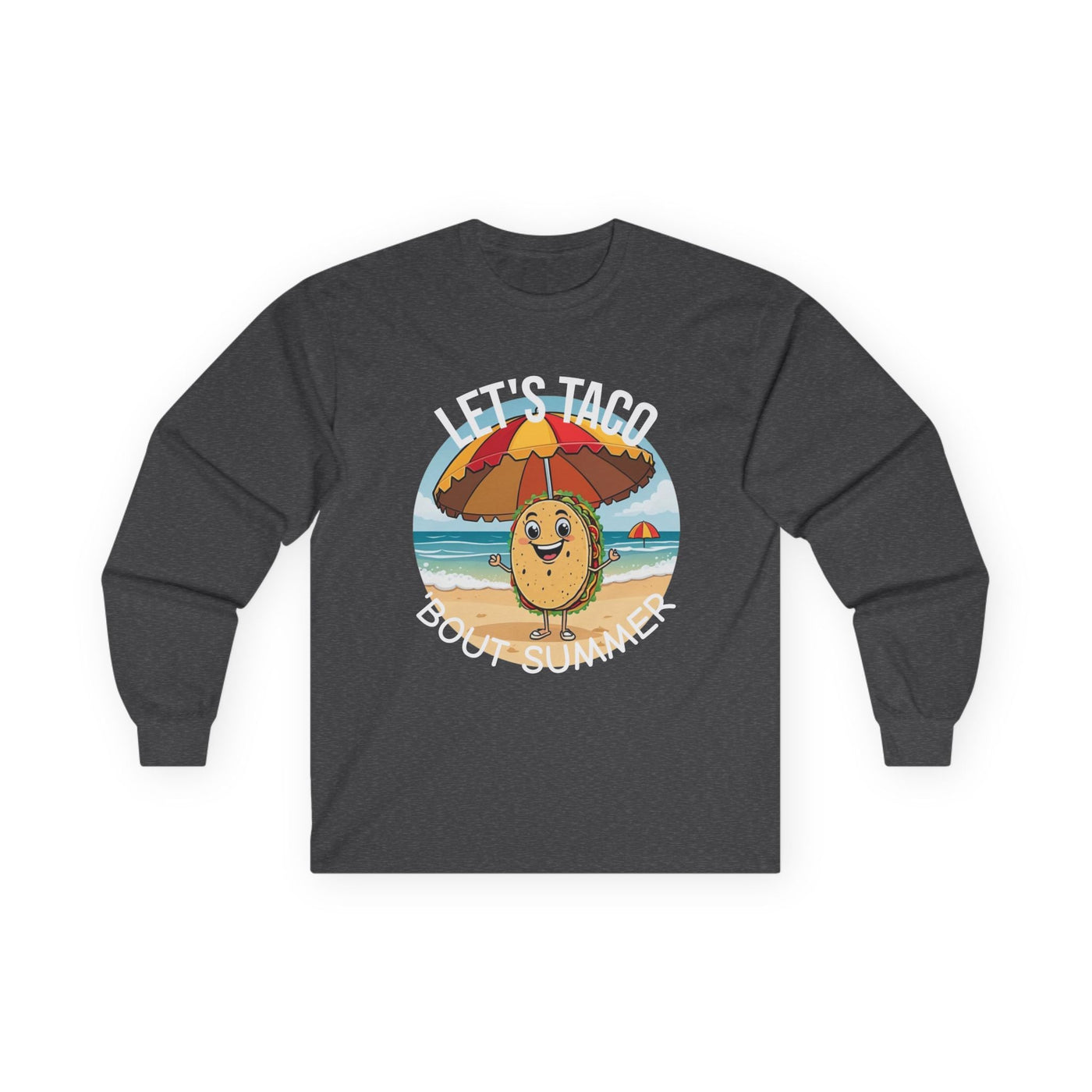 Summer Taco Long Sleeve Tee | Beachy Unisex Shirt Long-sleeve- Leah Tecx Design