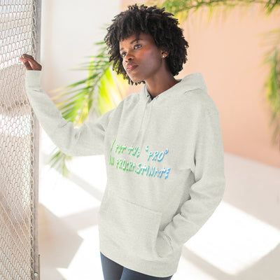 Procrastination Pro Fleece Hoodie: Cozy Student Gift, Funny Lounge Wear, Casual Comfort Hoodie- Leah Tecx Design