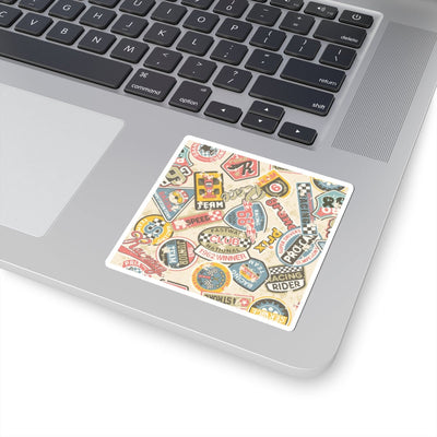 Vintage Racing Kiss-Cut Stickers Set - Perfect Gift for Car Enthusiasts! Paper products- Leah Tecx Design