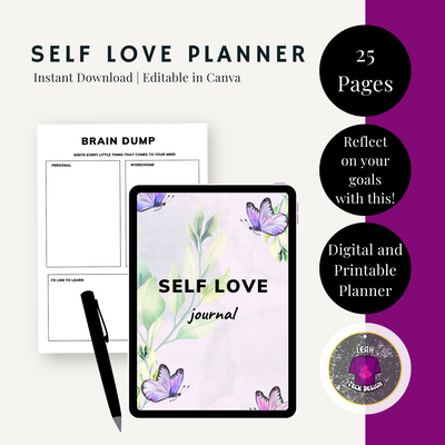 self love planner - Leah Tecx Design