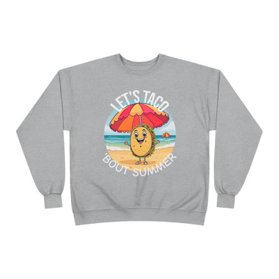 Sunny Taco Crewneck - Summer Vibes, Taco Lovers, Beach & Casual Style, Great Gift Sweatshirt- Leah Tecx Design