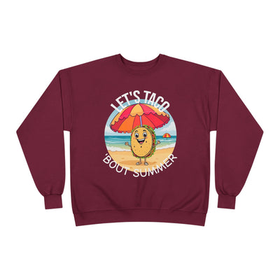 Sunny Taco Crewneck - Summer Vibes, Taco Lovers, Beach & Casual Style, Great Gift Sweatshirt- Leah Tecx Design